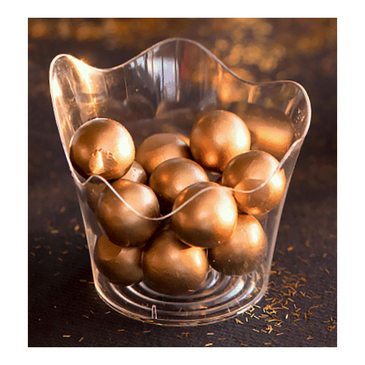 Reusable Tasting Bowl PS PS "Rain" Clear 90ml (25 Units) 