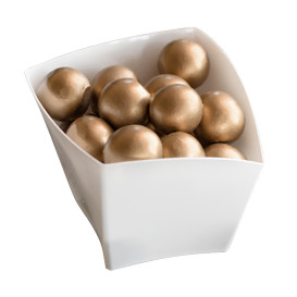 Reusable Tasting Cup PS Curved Shape White 90ml (500 Units)