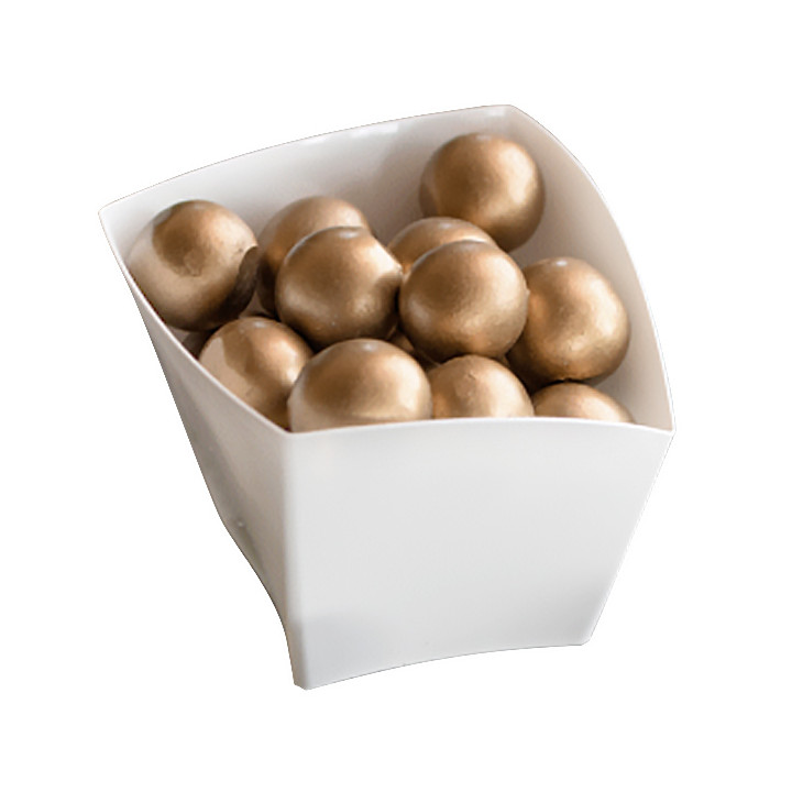 Reusable Tasting Cup PS Curved Shape White 90ml (500 Units)