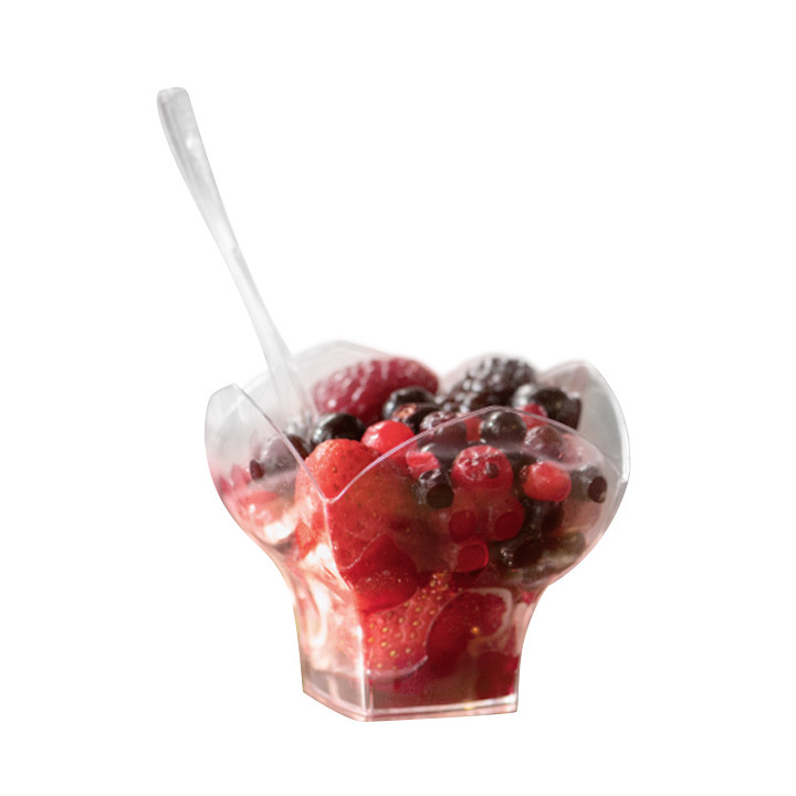 Reusable Tasting Bowl PS "Spring" Dessert Clear 100ml (25 Units) 