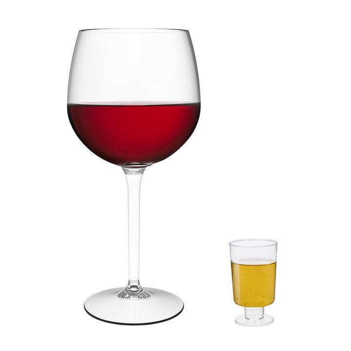 Plastic Stemmed Glass Liquor 40ml (20 Units)