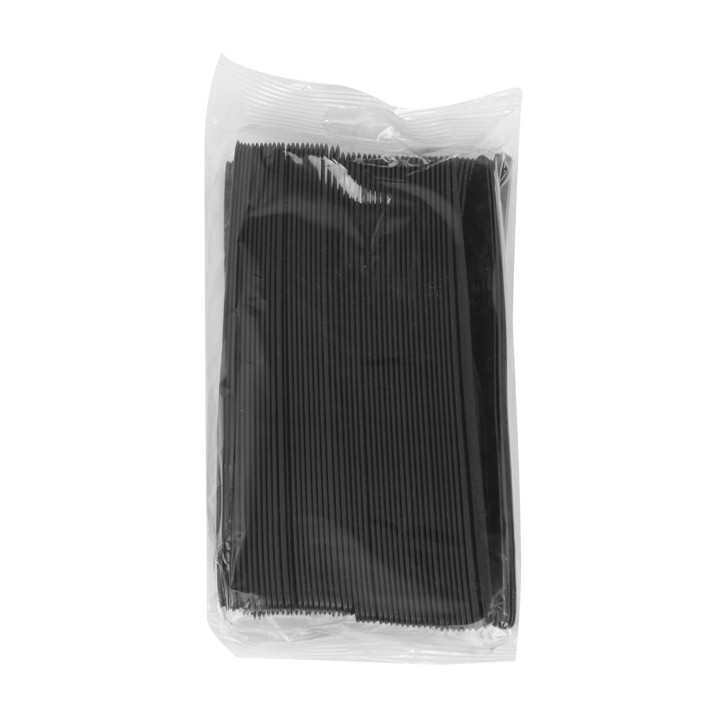 Plastic Knife PS "Luxury" Black 17,5 cm (100 Units)  