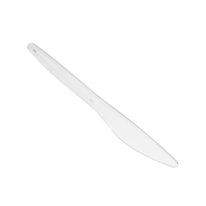 Plastic Knife PS "Luxury" Clear 17,5cm (100 Units)  