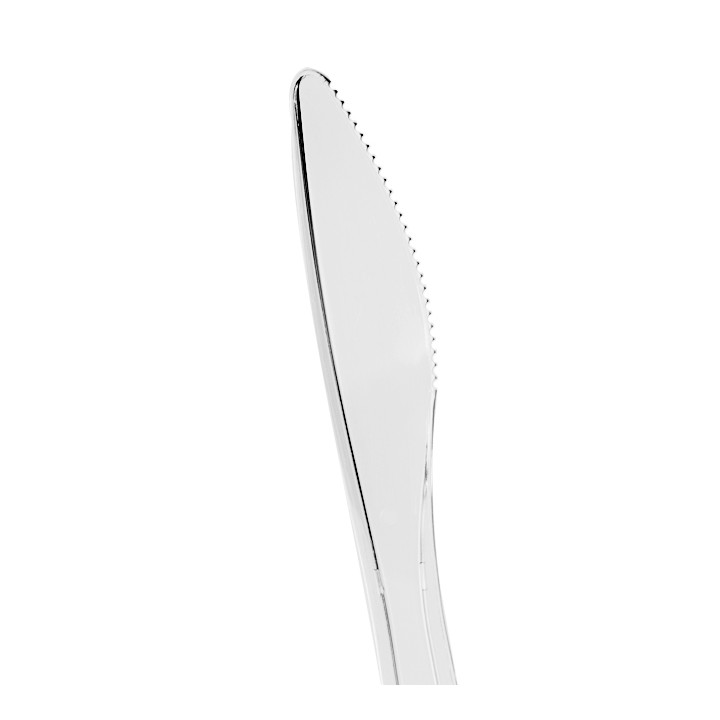 Plastic Knife PS "Luxury" Clear 17,5cm (100 Units)  