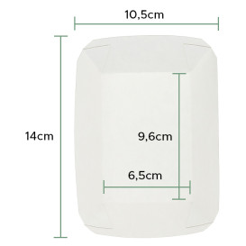 Paper Food Boat Tray Kraft 250ml 9,6x6,5x4,2cm (1000 Units)