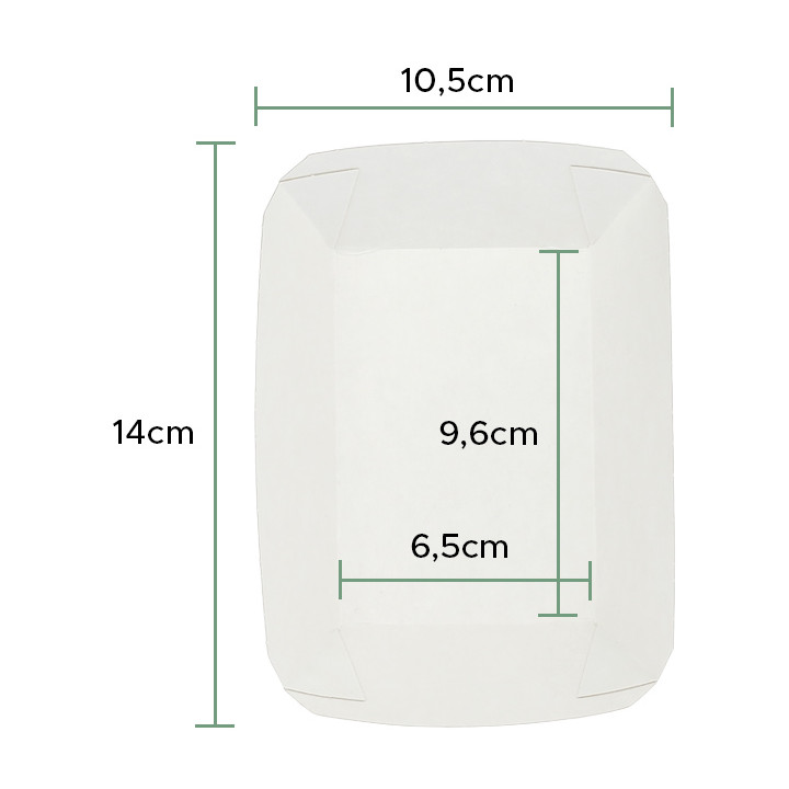 Paper Food Boat Tray Kraft 250ml 9,6x6,5x4,2cm (25 Units) 