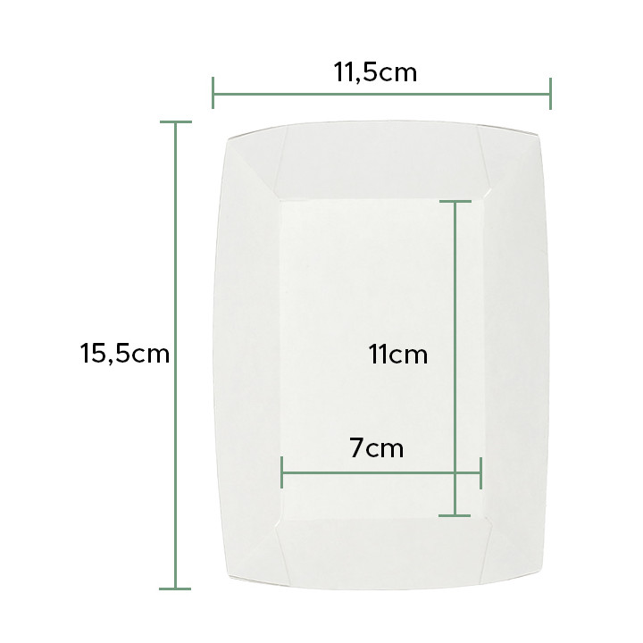 Paper Food Boat Tray Kraft 300ml 11x7x3,5cm (1000 Units)