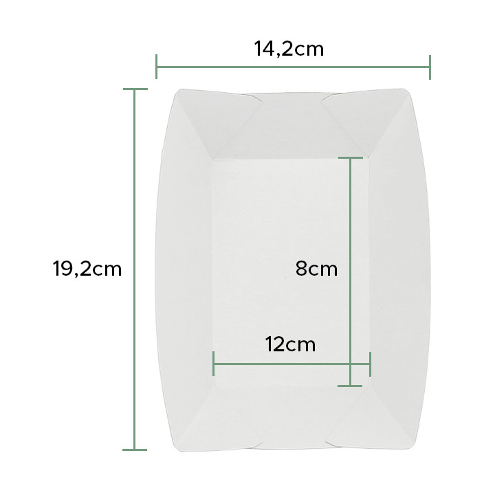 Paper Food Boat Tray Kraft 525ml 12,2x8x5,5cm (600 Units)