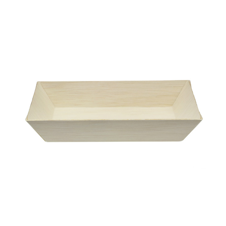 Wooden Tray 15,5x8,5x2,8cm 250ml (100 Units)
