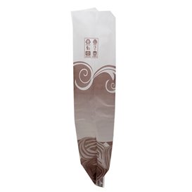 Paper Food Bag for Churros Grease-Proof 22+11x36cm (250 Units)  