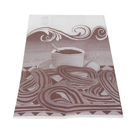 Paper Food Bag for Churros Grease-Proof 22+11x36cm (250 Units)  