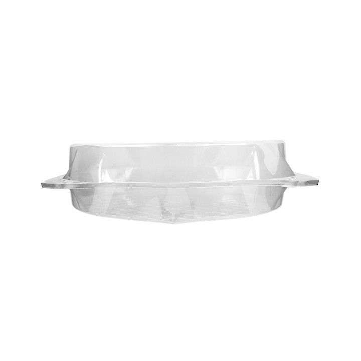 Plastic Hinged Bakery Container PET Ø27x8cm (100 Units)