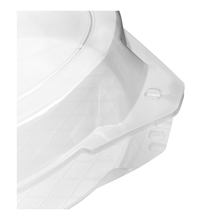 Plastic Hinged Bakery Container PET Ø27x8cm (100 Units)