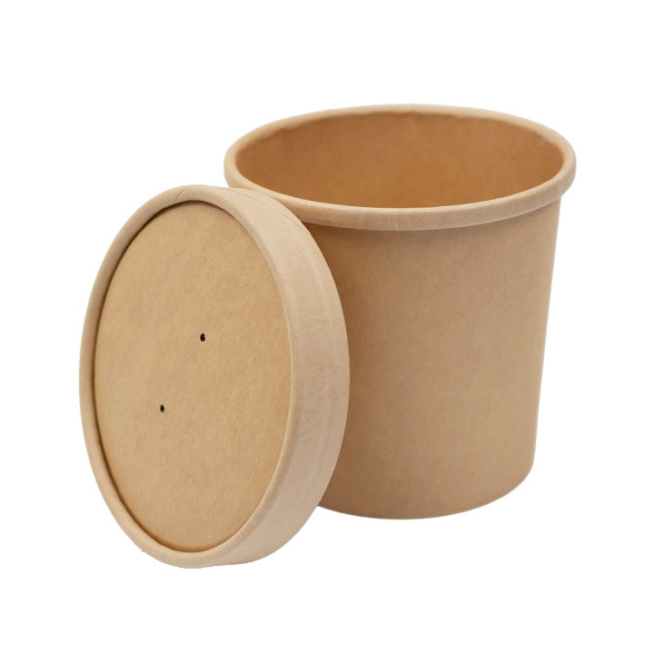 Kraft Carton Lid for Carton Pot Ø10,0cm (50 Units)