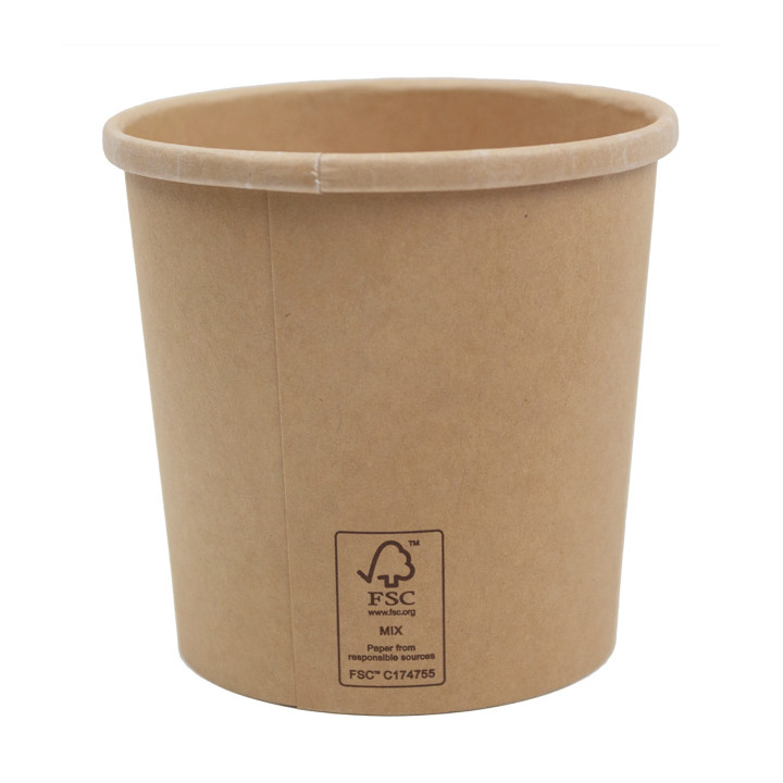 Kraft Carton Pot 16Oz/450ml Ø10,0cm (500 Units)