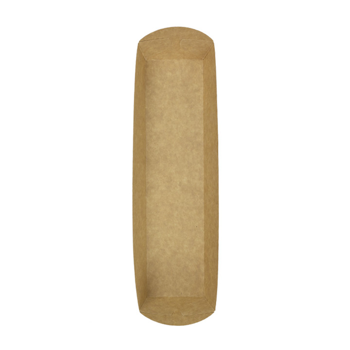 Kraft Baguette Tray 500ml 24,8x6cm (500 Uds)