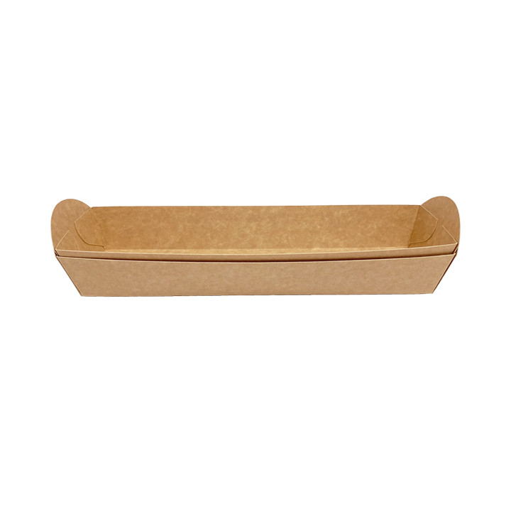 Kraft Baguette Tray 500ml 24,8x6cm (500 Uds)
