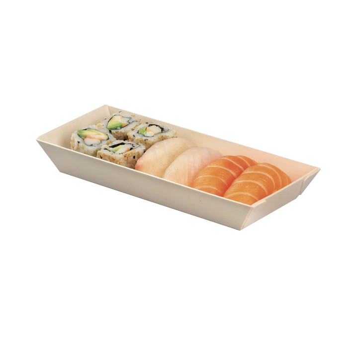 Wooden Tray 21,5x8,5x2,8cm 350ml (25 Units) 