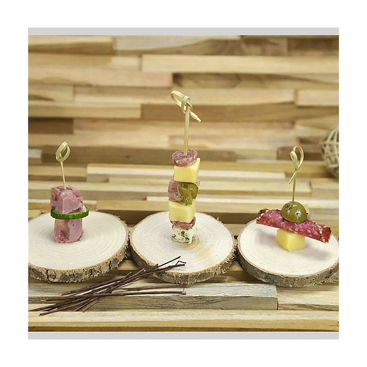 Natural Bamboo Bow Skewer 7cm (100 Units)