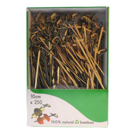 Bamboo Bow Skewer Black 10cm in box (2.500 Units)