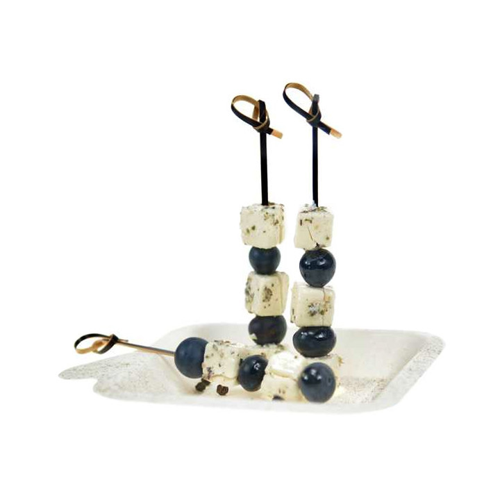 Bamboo Bow Skewer Black 10cm in box (250 Units)  