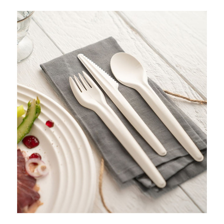 Rigid Cardboard Fork White 17cm (50 Units)
