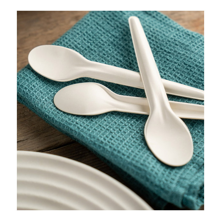 Rigid Cardboard Teaspoon White 13cm (1.000 Units)