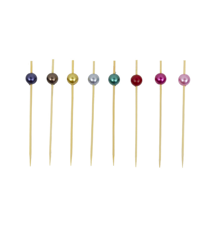 Bamboo “Pearl” Skewers Assortment 9cm (1.200 Units)  