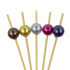 Bamboo “Pearl” Skewers Assortment 9cm (100 Units)  