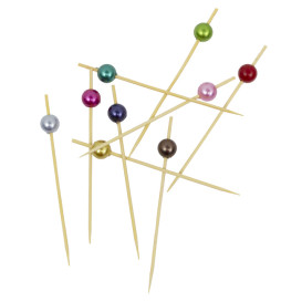 Bamboo “Pearl” Skewers Assortment 9cm (1.200 Units)  