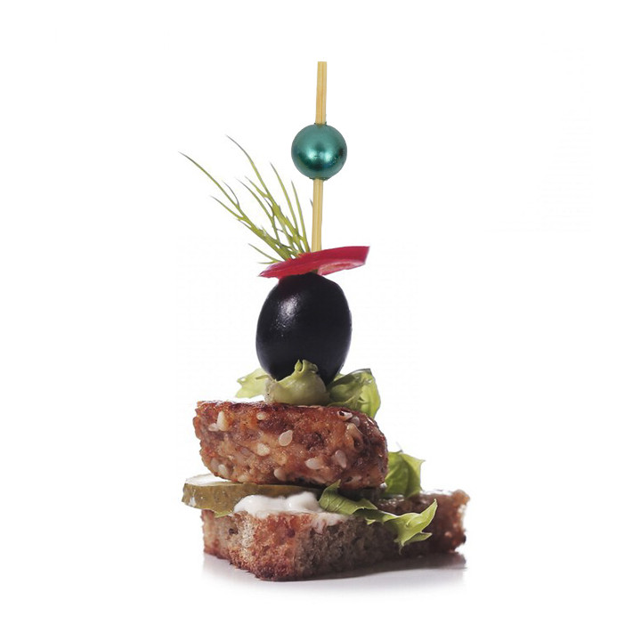 Bamboo “Pearl” Skewers Assortment 9cm (1.200 Units)  
