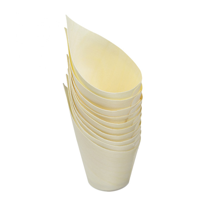 Wooden Tasting Cone 8cm (50 Units)