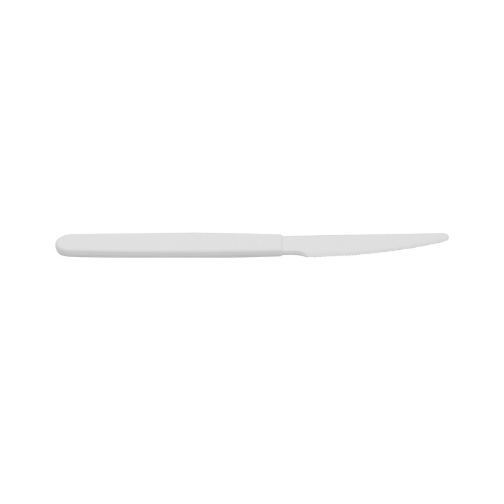 Reusable Durable Knife PP Mineral White 18,5cm (180 Units)