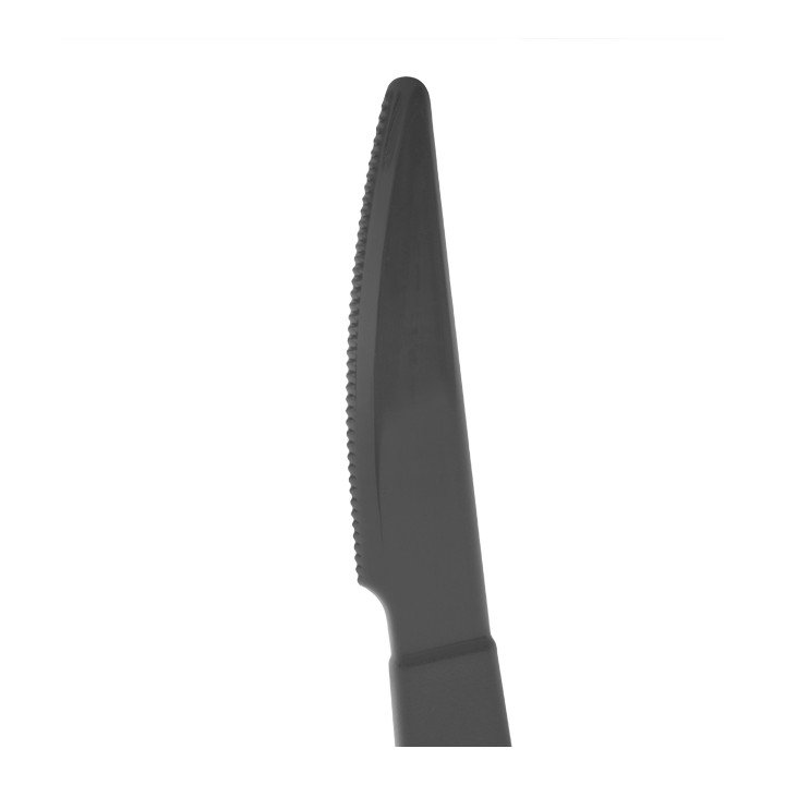 Reusable Durable Knife PP Mineral Anthracite 18,5cm (180 Units)