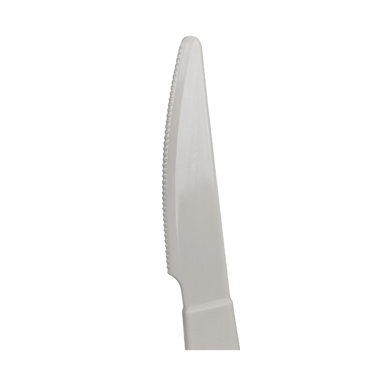 Reusable Durable Knife PP Mineral Grey 18,5cm (6 Units)