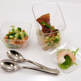 Plastic Tasting Cup PS Clear 4x4x7cm (200 Units)