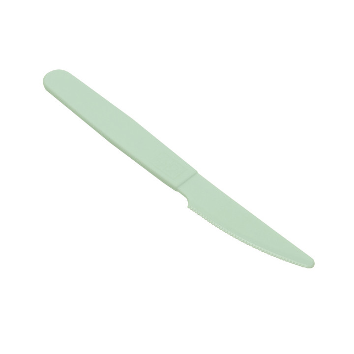 Reusable Durable Knife PP Mineral Green 18,5cm (180 Units)