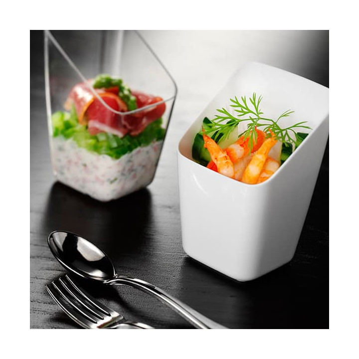 Plastic Tasting Cup PS White 4x4x7cm (200 Units)