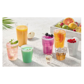 Reusable Durable Glass SAN Tumbler Frost 420ml (144 Units)