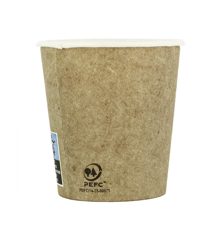 Paper Cup Kraft 4Oz/120ml Ø6,2cm (80 Units) 