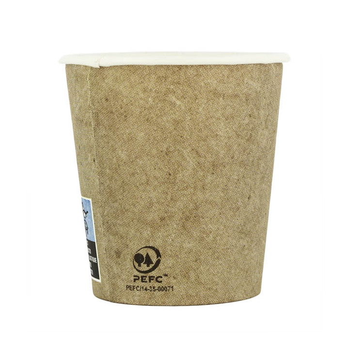 Paper Cup Kraft 4Oz/120ml Ø6,2cm (80 Units) 
