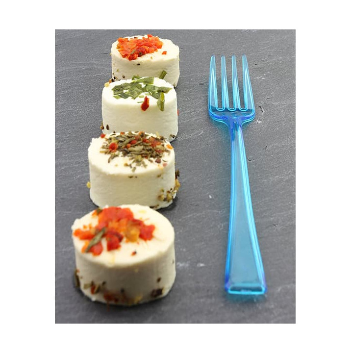 Plastic Fork Premium Turquoise 19cm (10 Units) 