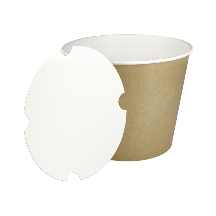Paper Lid for Bucket 130Oz/3990ml (100 Units)