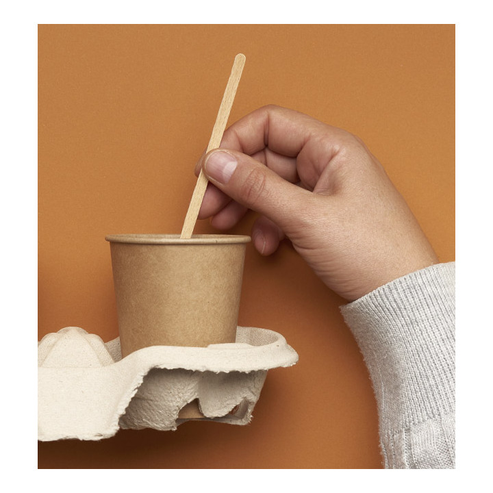 Wooden Coffee Stirrer Natural 17,6 cm (1000 Units) 