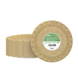 Kraft Paper Plate “Flower” Ø23cm 245g/m² (600 Units)