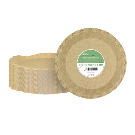 Kraft Paper Plate “Flower” Ø18cm 225g/m² (700 Units)