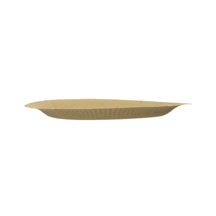Round Paper Plate “Radial” Kraft Ø23cm 200gr/m² (650 Units)