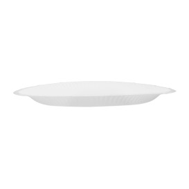 Round Paper Plate “Radial” White Ø18cm 200gr/m² (650 Units)