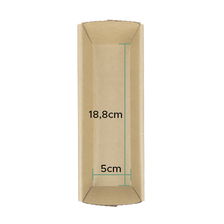 Paper Baking Mold Kraft 18,8x5x4,8cm (50 Units) 