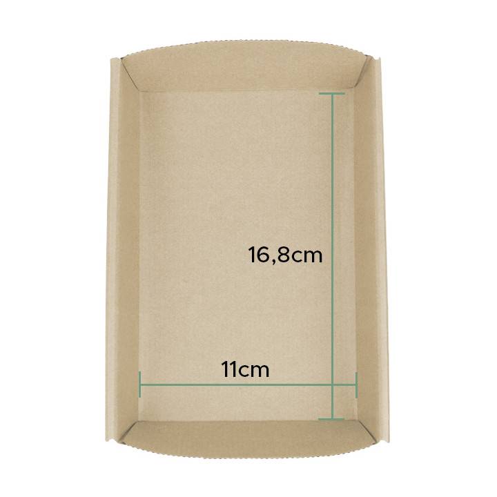 Paper Baking Mold Kraft 16,8x11x3,8cm (67 Units)  
